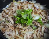 豚丼♪【簡単丼】大葉と酢でさっぱり！作り方5写真