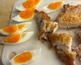 フライチキンと卵のボリューム親子サラダ作り方4写真