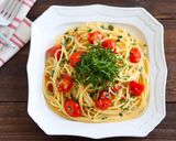 夏♡ミニトマトと大葉のペペロンチーノ作り方6写真