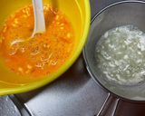 地層の模様の卵焼き(ポールウインナー入)作り方1写真