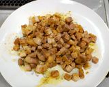 固い豚ロースの味噌漬けでサイコロ豚味噌󠄀丼作り方4写真
