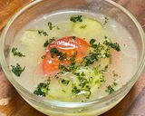鯖缶トマトのスパニッシュオムレツとスープ作り方16写真