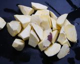 簡単！海鮮と薩摩芋の煮っころがし作り方1写真