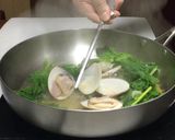 菜の花と蛤とホタルイカのパスタ作り方17写真