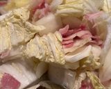 白菜とベーコンのクリーム煮作り方1写真