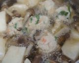 蕪とにら入りつみれの煮物作り方5写真