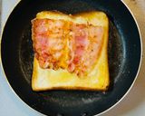 ベーコンバターチーズトースト作り方5写真