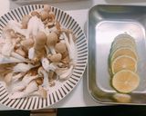 レンジだけで簡単！豚肉ときのこのかぼす蒸し作り方1写真