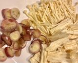 えのきと茗荷の味噌汁作り方1写真