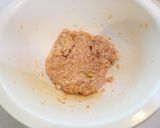 【健康パワー】鶏だんごのコーン蒸し作り方1写真