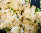 豆苗＆きなこのドレッシングチャーハン作り方2写真