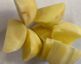 レンジで簡単♪新じゃが芋と明太子のサラダ作り方1写真
