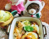 ナスとチーズと挽き肉とゆで卵の重ね焼き作り方6写真