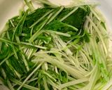 水菜のおひたし　わさび菜みたい作り方2写真