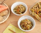 食物繊維たっぷり！根菜のコク旨カレー炒め作り方6写真