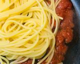 トマト缶で作るシンプルトマトソースパスタ作り方2写真