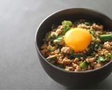 簡単うま辛 豚こまとなすのスタミナ丼作り方5写真