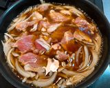 鶏肉と卵と水菜の和風親子パスタ作り方5写真