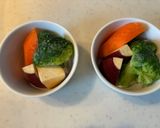 おかんレシピ𓀤𓀣蒸し料理~鮭と根野菜作り方1写真