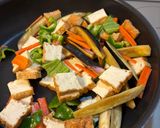 厚揚げとなすにんじんピーマンの辛味噌炒め作り方6写真