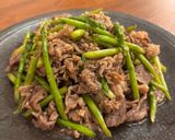 牛肉とアスパラのオイスター炒め作り方6写真