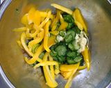 白だしで簡単 副菜 きゅうり パプリカの 酢の物作り方5写真