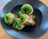 チーズ in丸ごとピーマン × 豚ロース作り方5写真
