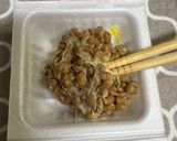 父親の好きな納豆の食べ方②野沢菜混ぜ作り方1写真