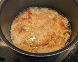 卵とカニカマのあんかけおだしうどん作り方6写真