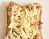 ガーリックきのこのチーズトースト作り方4写真