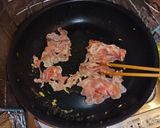豚肉キャベツしめじのふわふわ卵味噌炒め作り方2写真