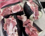 豚こまで絶品おかず🎵ナスの肉詰めドッグ作り方2写真