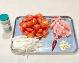 フレッシュトマトとベーコンのパスタ作り方1写真