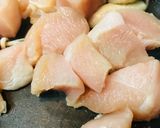鶏肉とエノキのオイスターソース炒め作り方1写真