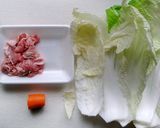 お手軽に！白菜＆人参＆豚コマの中華丼作り方1写真