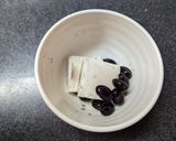 モノクロスイーツ♡黒豆クリームチーズ和え作り方1写真