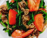 ☆簡単ほうれん草と炒めお肉のサラダ♬美味作り方6写真