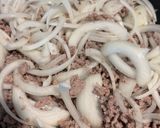 玉ねぎとえのきの甘辛すき焼きそぼろ丼作り方6写真
