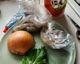 スルメイカとえびのアンチョビペペロンチーノ作り方1写真