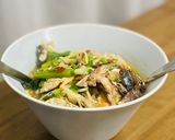ワンパン💥サバのオイルスープパスタ作り方6写真