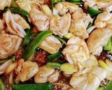 簡単ランチ！鶏肉ピーマンキムチの焼うどん作り方6写真