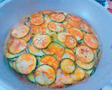 ＊パリとろズッキーニとハムのチーズ焼き＊作り方4写真