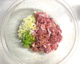 ワンボールレンジ、豚肉と蓮根の梅肉蒸し！作り方1写真