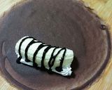 米粉deチョコ生地のチョコバナナクレープ作り方6写真