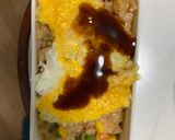レンジクリーミー味噌キムチオムライス弁当作り方13写真