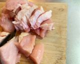鶏むねユッケ丼作り方1写真