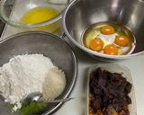 オレンジピール餡入り抹茶ケーキ作り方1写真