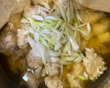 手作り鍋「鶏団子と絹豆腐」作り方4写真