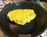 簡単　ねぎオムレツ　ふわふわ　とろとろ　絶品作り方4写真
