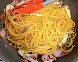 醤油漬けの素で★簡単和風パスタ作り方4写真